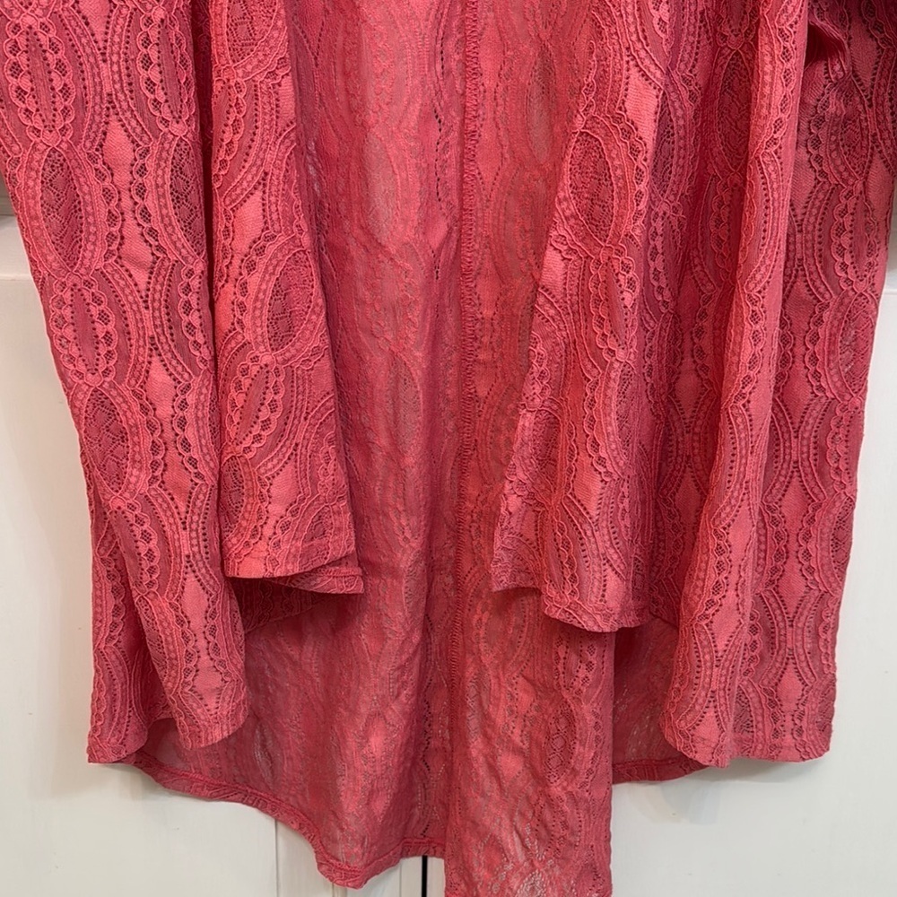 LuLaRoe Coral Lace Open Cardigan. Size M. Bohemian festival romantic - Picture 5 of 7